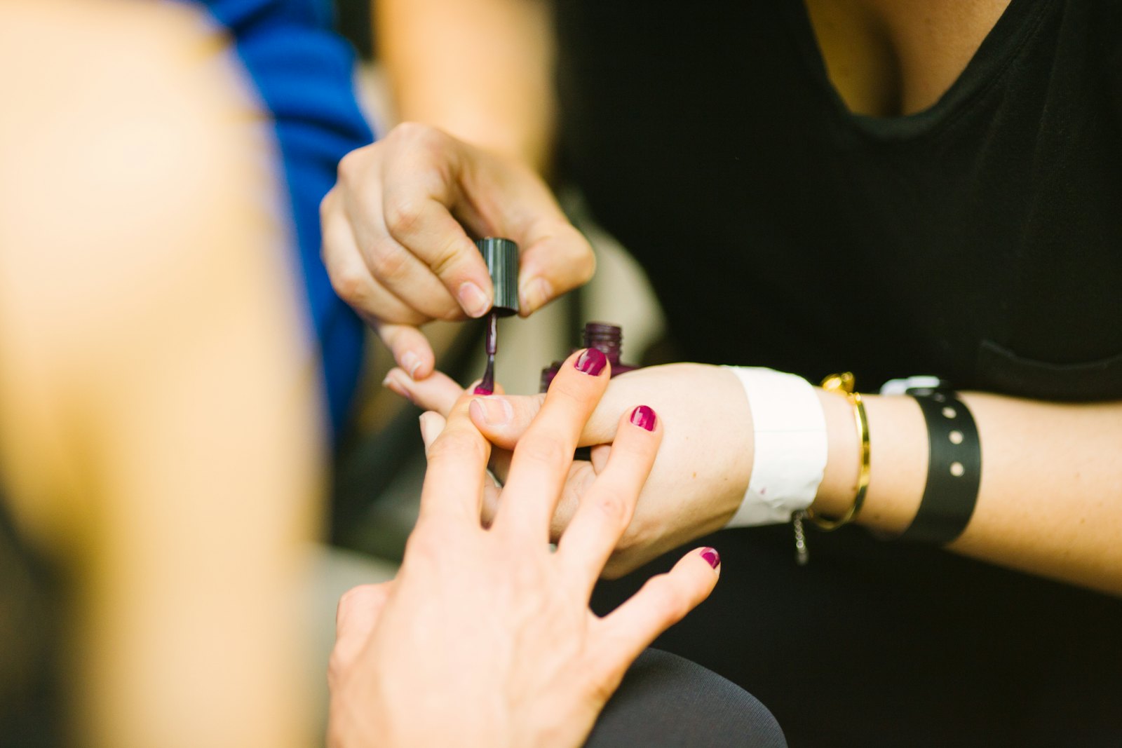 Gel X design manicure